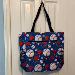 Baseball tote. Brand new. 18x15